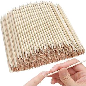 ไม้ส้มสำหรับทำเล็บ 100 ชิ้น สำหรับดันหนังกำพร้า ขัดเล็บ ทำเล็บมือและเล็บเท้า - Product Image 1