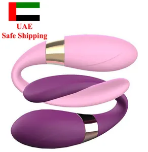 Không thấm nước Vibrator đôi động cơ Vibrator âm vật và g-point hậu môn kích thích Vibrator