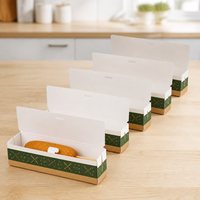 Boîte à hot-dogs pliable personnalisée en gros, imprimée, robuste, recyclable, jetable, pour le stockage de snacks, directement de Chine