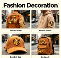Parches de Letras de Chenilla Personalizados, Parches Bordados 3D para Chaquetas Universitarias, Gorras, Ropa de Moda, OEM