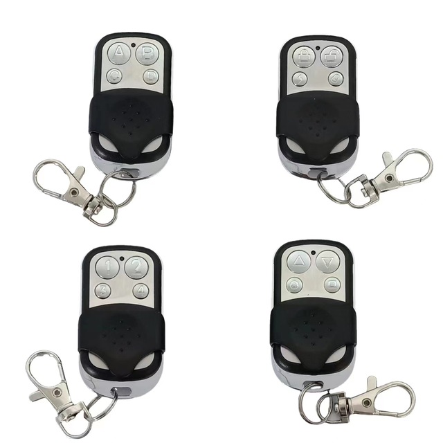 Universal 433MHZ Remote Control Metal Four-button Garage Door Rolling Gate Code Remote Control