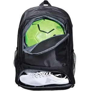 MESOROCKサッカークリートバッグシューズ用サッカーバッグには、個別のクリートとボールコンパートメントスポーツバッグユースサッカーが含まれています