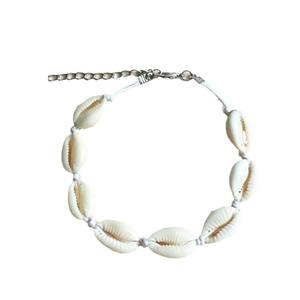 Tobillera Bohemia con Conchas Marinas y Hilo Negro, Adorno para el Pie de Mujer, Origen Yiwu X0264 - Product Image 5