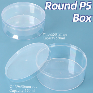 SUNSHING Transparent Round Acrylic Box Empty PS Snacks Sweets Cookie Containers <strong>Chocolate</strong> Jewellery <strong>Rose</strong> Display Case - Product Image 1