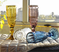 Meilleures ventes, gobelets à vin rouge en cristal de luxe de couleur violette, verres à boire vintage, gris, fête russe, copas de vino