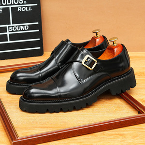 Zapatos de Negocios de Cuero Genuino para Hombre, Hechos a Mano, con Hebilla de Monje, Elegantes y Clásicos, Novedad 2026, Zapatos Casuales Hechos a Mano - Product Image 3