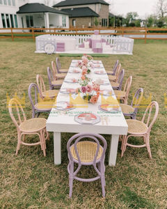 Chaise pour enfants en rotin durable faite à la main pour fête d'anniversaire mariage banquet événement décoration sièges de style en bois naturel - Product Image 2