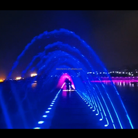 Dewy Kommerzieller Luxus-Außenbrunnen - Edelstahl-Laser-Springbrunnen mit Modernem Design und 2-Jähriger Garantie für den Poolbereich