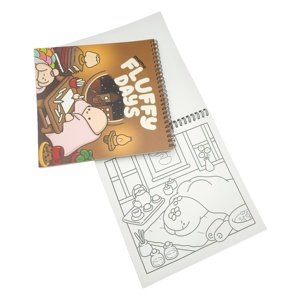 Personalizzato A4 <span class=keywords><strong>libro</strong></span> da colorare per adulti accogliente <span class=keywords><strong>amico</strong></span> fumetto perfetto rilegatura stampa libri da colorare per adulti - Product Image 6