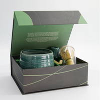 Kit de matcha en porcelaine de style japonais personnalisé OEM, bol à matcha en céramique chawan, fouet, ensemble de matcha vert