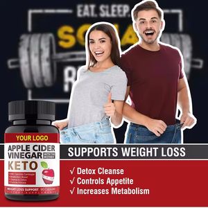 Oem Private Label Non-Gmo Keto Capsule Natuurlijke Supplement Appelazijn <span class=keywords><strong>Capsules</strong></span> - Product Image 5