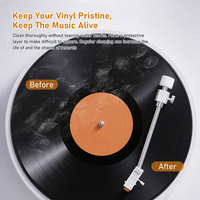 Kit de nettoyage ultime pour disques vinyles ELON - Nettoyant écologique sans alcool à base d'extraits végétaux avec brosse et soin de l'aiguille du lecteur