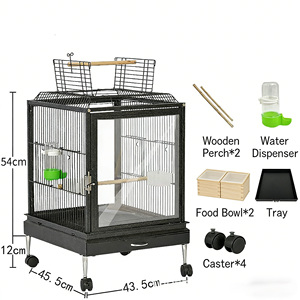 Los fabricantes suministran directamente jaulas de cría de alta gama para palomas, de metal, con ruedas y poste de soporte. - Product Image 2