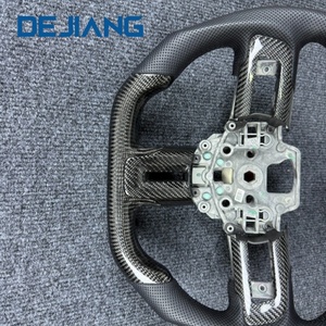Volant sport en cuir perforé en fibre de carbone noir en forme de D, vente directe d'usine, adapté aux Ford <span class=keywords><strong>Mustang</strong></span> <span class=keywords><strong>GT</strong></span> 2011-<span class=keywords><strong>2014</strong></span> - Product Image 6