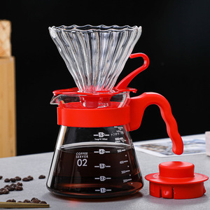 Bộ pha cà phê bằng kính, bộ lọc cà phê, dụng cụ pha cà phê thủ công, ấm pha cà phê bằng kính, bộ pha cà phê, ấm đun nước pha cà phê - Product Image 1