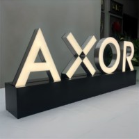 Enseigne lumineuse 3D en acrylique à LED DakeSign pour devanture de magasin, étanche IP65, intelligente avec WiFi et Bluetooth