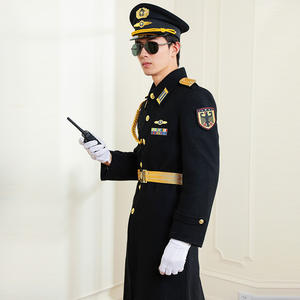 Abrigo largo <span class=keywords><strong>de</strong></span> invierno <span class=keywords><strong>de</strong></span> calidad <span class=keywords><strong>de</strong></span> un solo pecho para hombres Abrigo <span class=keywords><strong>de</strong></span> <span class=keywords><strong>lana</strong></span> <span class=keywords><strong>de</strong></span> guardia <span class=keywords><strong>de</strong></span> seguridad con charreteras Detección <span class=keywords><strong>de</strong></span> aguja hecha en Guangdong - Product Image 3