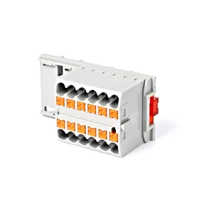 Vendita calda JUT15-18X2.5mm collegamenti Push-In, blocchi terminali di distribuzione
