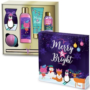 Oem Body Care Relax Muscle Sea Salt Scrub Lotion pour le corps <span class=keywords><strong>Parfum</strong></span> Hydratant Bain Douche Gel Spa Coffret cadeau avec baume à lèvres Huile de bain - Product Image 1