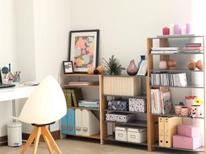 ชั้นวางโชว์ทำจากไม้6ชั้น-ตู้หนังสือที่เก็บของสำหรับบ้าน/สำนักงานดีไซน์ทันสมัยผู้จำหน่ายสินค้าขายส่ง - Product Image 3