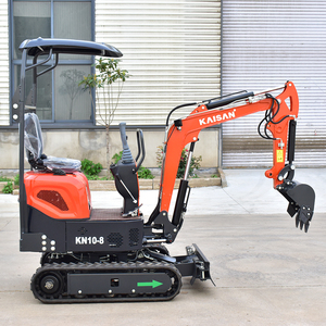 Escavadora Mini KAISAN KN10-8 de 1 Tonelada, Azul Safira, Motor KOOP de 7KW, Micro Escavadora Hidráulica Pequena para Jardim - Product Image 1