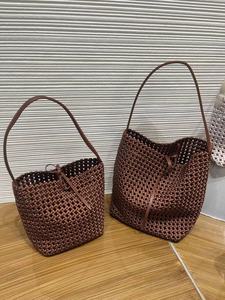 Tendances de la mode féminine, <span class=keywords><strong>sacs</strong></span> fourre-tout décontractés tissés à la main en couleur estivale avec fermeture à cordon, sac élégant pour les vacances à la plage - Product Image 6