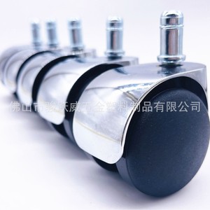 Alloy Furniture Caster 65mm Polyurethane <b>Wheel</b> Threaded Stem Durable Modern Design - Product Image 5