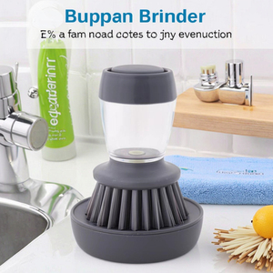 Sunshine <span class=keywords><strong>cucina</strong></span> detersivo sapone per lavastoviglie strumento strumento automatico distributore liquido lungo manico PP materiale lungo spugna di palma - Product Image 6