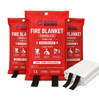 Couverture de sécurité d'urgence pour cuisine en fibre de verre, couverture anti-feu haute température pour l'extinction des incendies, pour l'approvisionnement OEM et les distributeurs