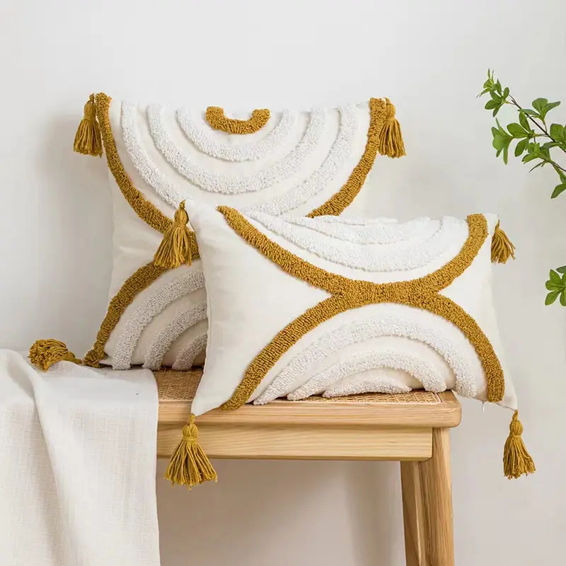 Декоративная подушка для дома 45*45 см, вышитая игла в стиле бохо, пользовательская наволочка для подушки