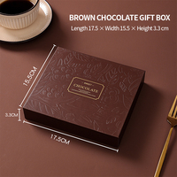 Maßgefertigte Luxus-Schokoladengeschenkbox mit Einlage, Premium-Starrverpackung mit Deckel und Boden, mit Logo und Geschenktüte