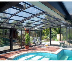 Véranda en aluminium minimaliste personnalisable pour jardin, balcon, villa, cour, utilisable toute l'année - Product Image 6