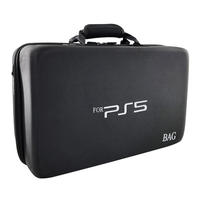 Étui de protection rigide avec fermeture éclair pour manettes PS5 et sac de rangement - Grande capacité, design décontracté et durable