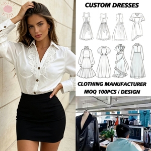 Trending Hot Sale Lace <b>Patchwork</b> Button Down Long Sleeve Blouse Elegant Office Business Casual Lapel V Neck Women Shirt <b>Top</b> - Product Image 1