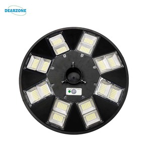 Lampe solaire LED étanche pour rue, lampe solaire UFO pour <span class=keywords><strong>jardin</strong></span>, éclairage extérieur Dearzone, 1000 W, 10 Ce, DC 12V, lumière 80 1000w - Product Image 2