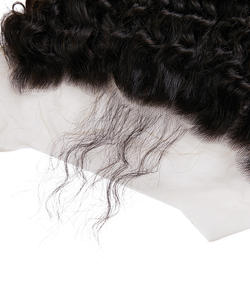 Vente en gros de paquets de tissage à double trame de machine de cheveux humains brésiliens vierges Remy 13*6 transparents pour cheveux - Product Image 4