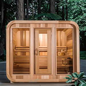 Sauna exterior para 8 personas, seca y húmeda, con accesorios. - Product Image 2
