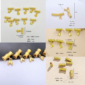 Bamboo Shaped Matte Gold Alloy Jewelry Pendant 17.5mm DIY Findings For Necklace Bracelet Accessories - Product Image 1