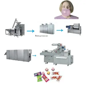 Ball shape bubble gum making machine chewing gum making machine