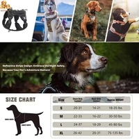 Harnais tactique pour chien en nylon durable de haute qualité, anti-traction, réfléchissant, avec boucle réglable, gilet de mode pour chien, grande taille