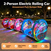Voiture roulante musicale personnalisée pour parc d'attractions, 360 degrés, facile à utiliser, commande à distance