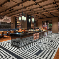 Usine de meubles Sanrui, ensembles de restaurants en bois massif de haute qualité au design moderne, nouveaux meubles d'hôtel 5 étoiles avec options OEM