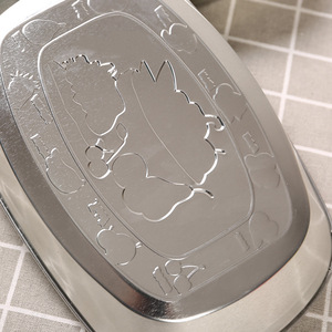 Bandeja ovalada de acero inoxidable Master Gu para frutas y aperitivos, estilo simple, uso doméstico - Product Image 4