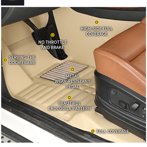 2024 la dernière conception 5D accessoires intérieurs diamant cuir EVA tapis de sol de voiture pour FIELDER 2006 - Product Image 3