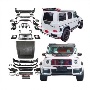Sistemi di carrozzeria Auto in carbonio a secco per classe G W464 G900 Kit carrozzeria griglia anteriore telaio anteriore labbro posteriore tubi di scarico paraurti per <span class=keywords><strong>Mercedes</strong></span> - Product Image 1