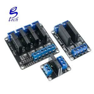 低电平5V 1/2/4/8通道固态继电器模块SSR G3MB-202P 240V 2A输出带电阻保险丝1 2 4 8路