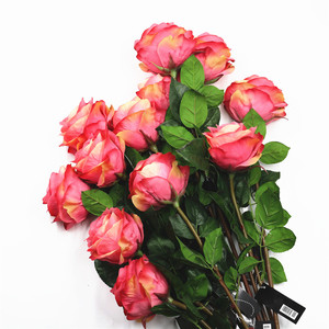 Rosa de seda para decoración del hogar, Rosa artificial realista para boda, centro de mesa de alta calidad - Product Image 2