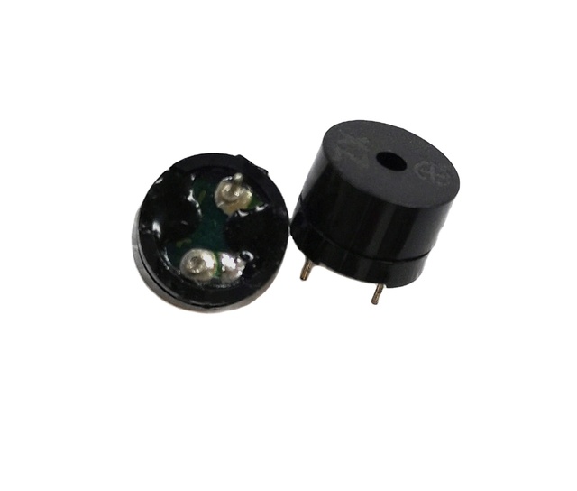 Precision 12x8.5mm Pin-Mounted Piezo Buzzer 16Ω 4KHz Alarm Component for Security Printers & Systems 16Ω 4KHz Buzzers Sirens