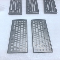 Plaque de clavier en aluminium anodisé multicolore, boîtier de clavier mécanique personnalisé, usagé Cnc