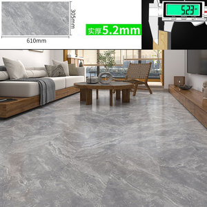 Suelo SPC con Patrón <span class=keywords><strong>de</strong></span> Mármol, Resistente, con Núcleo <span class=keywords><strong>de</strong></span> Piedra y Plástico, Vinilo Impermeable en Losetas, para Varios <span class=keywords><strong>Tipos</strong></span> <span class=keywords><strong>de</strong></span> Suelo, 3X6dm - Product Image 1